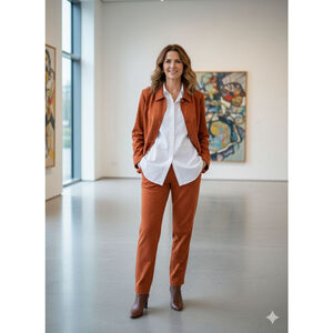 Women's Company Collection Rust Pantsuit L